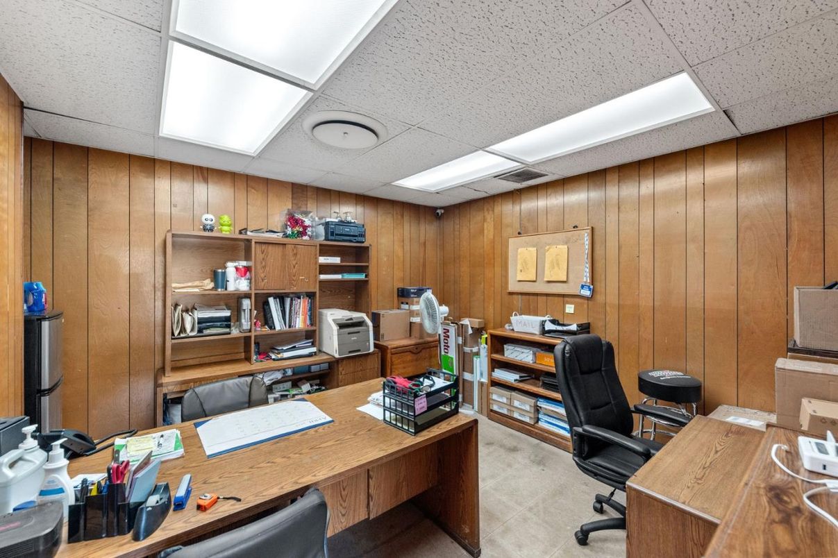 Home Office, Interior, Wooden Walls