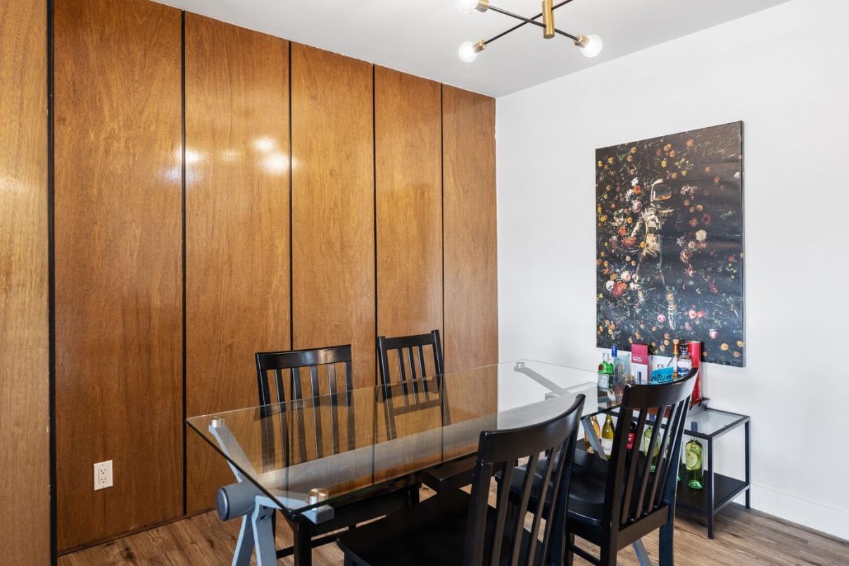 Dining room, Interior, Wood Texture Flooring