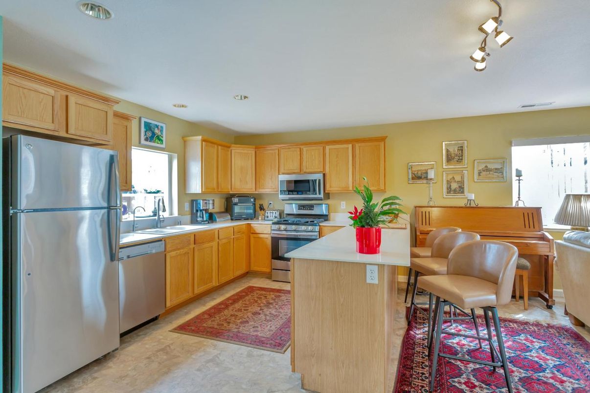Interior, Kitchen, Recessed Lighting, Stainless Steel Appliances