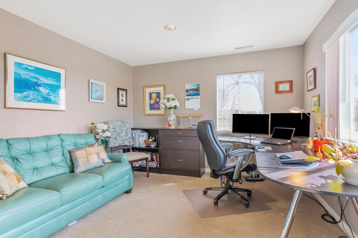Home Office, Interior, Recessed Lighting
