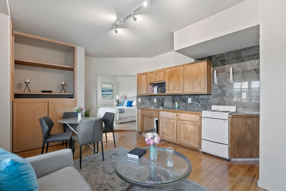 Dining room, Interior, Kitchen, Living room, Wood Texture Flooring