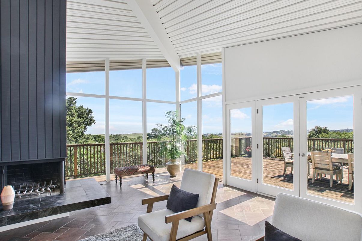 Fireplace, Interior, Sun Room