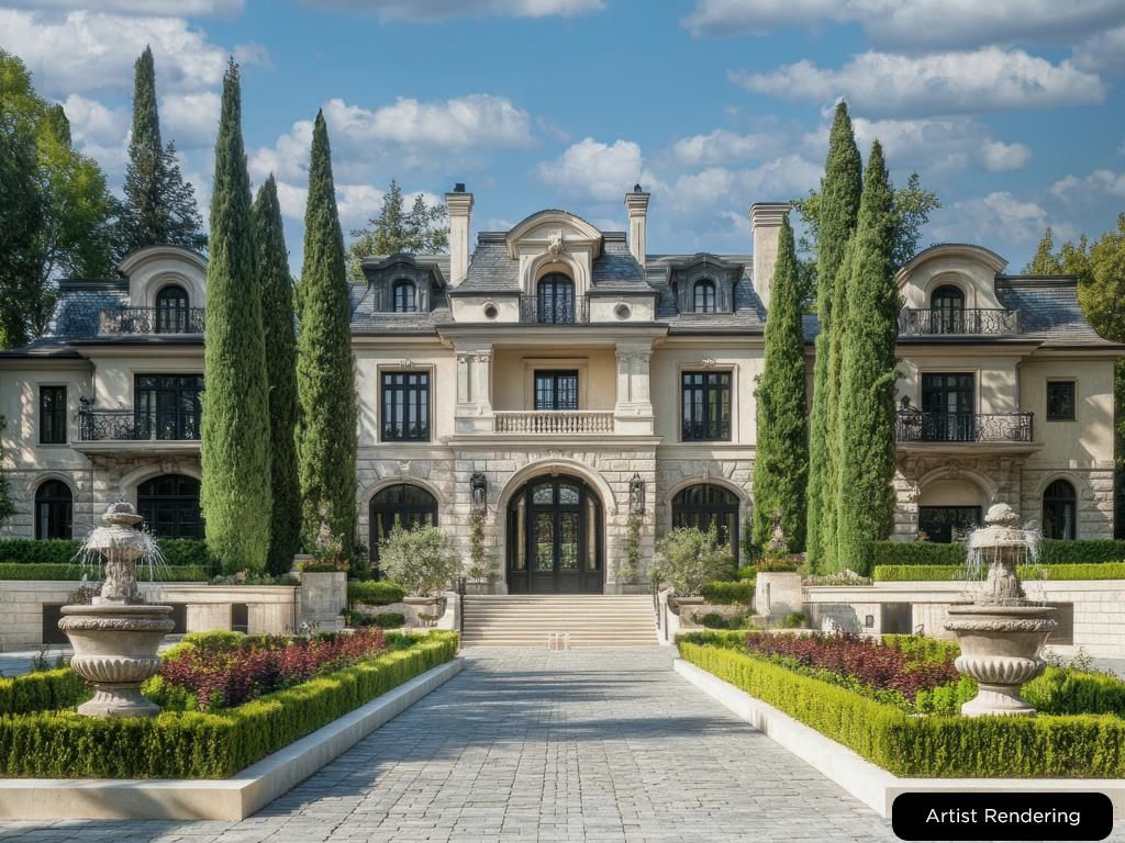 Exterior, Facade, French Provincial