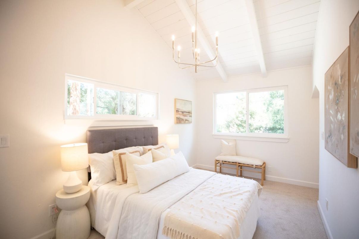 Bedroom, Chandelier, Interior
