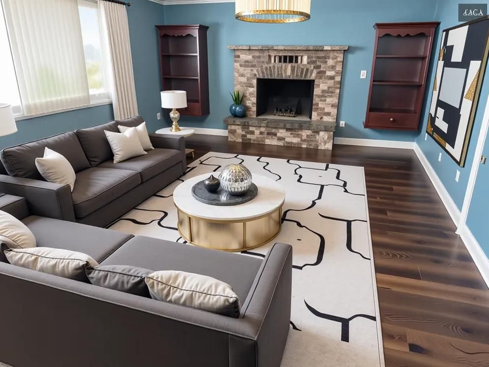 Fireplace, Interior, Living room, Wood Texture Flooring