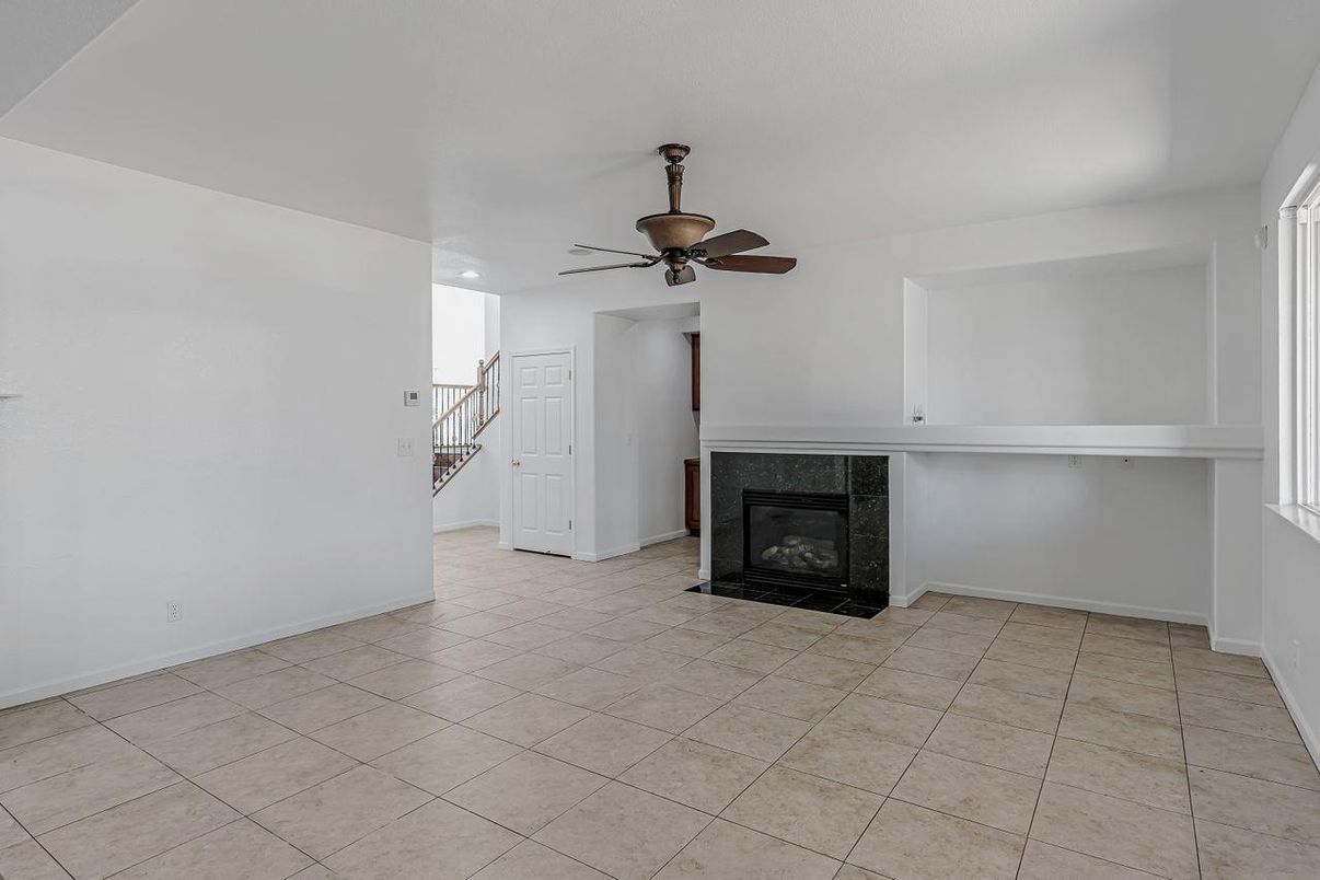Empty room, Fireplace, Interior