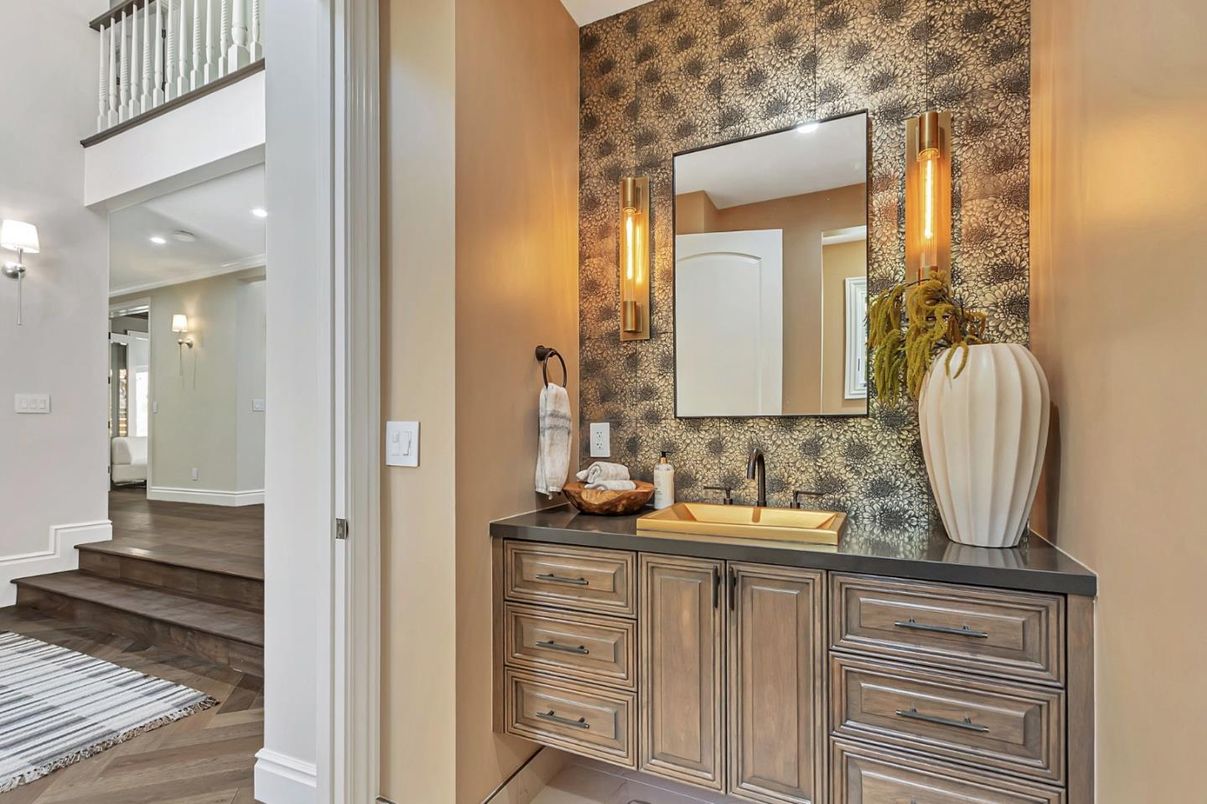 Bathroom, Interior, Wood Texture Flooring
