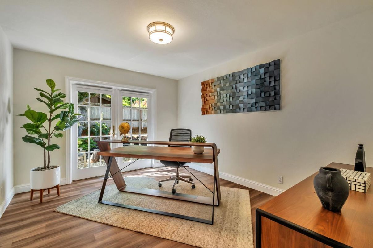 Home Office, Interior, Wood Texture Flooring