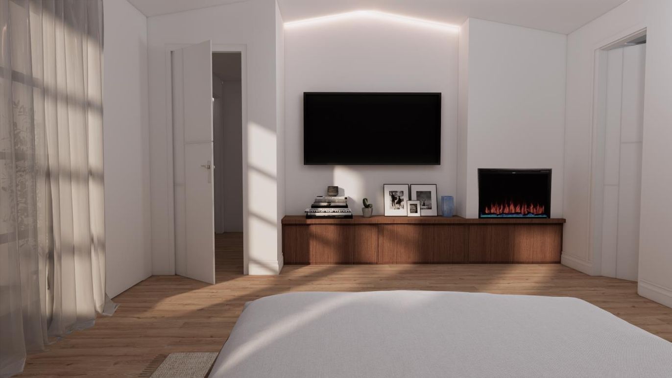 Fireplace, Interior, Wood Texture Flooring