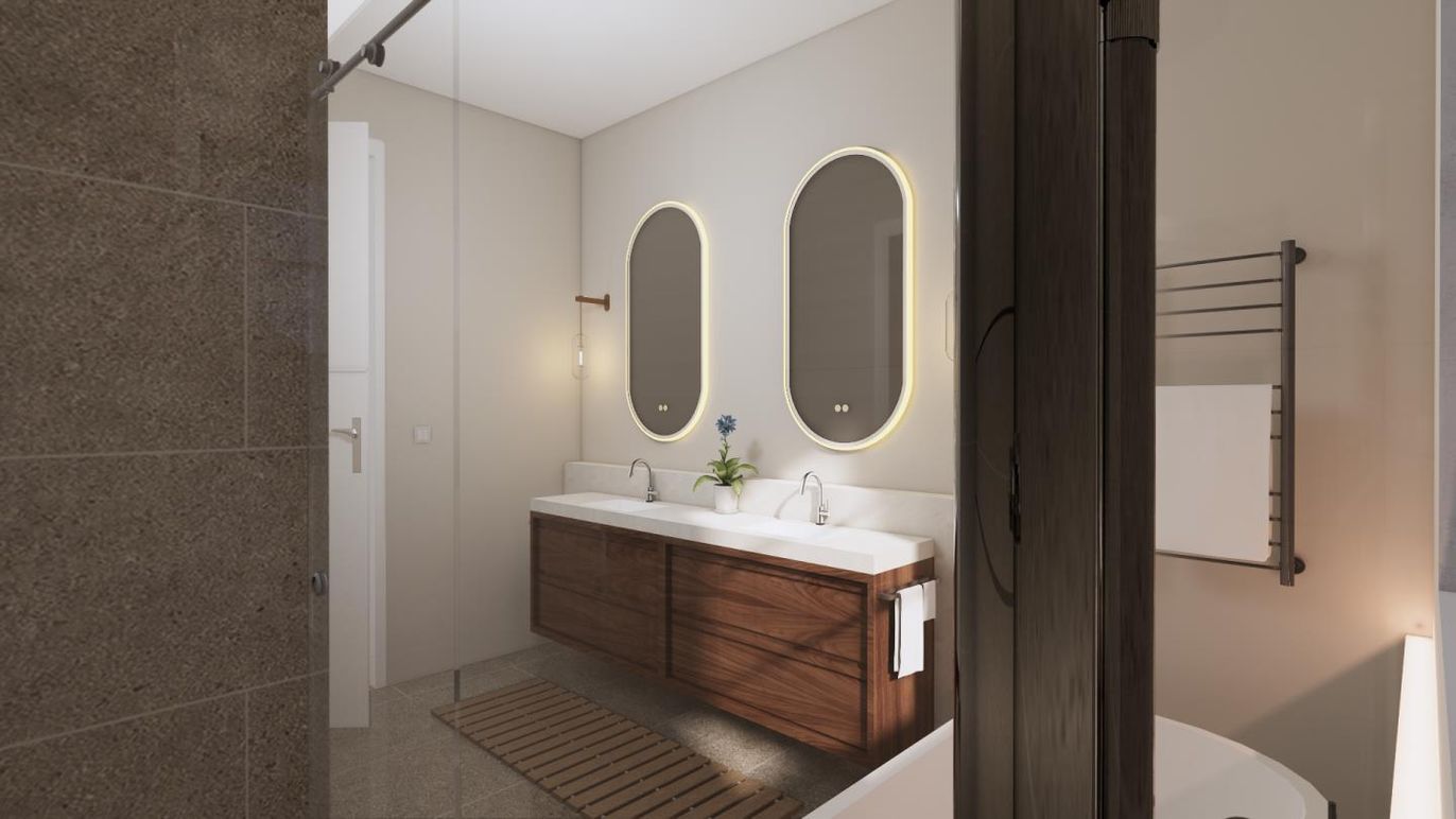 Bathroom, Dual Sink Vanities, Interior