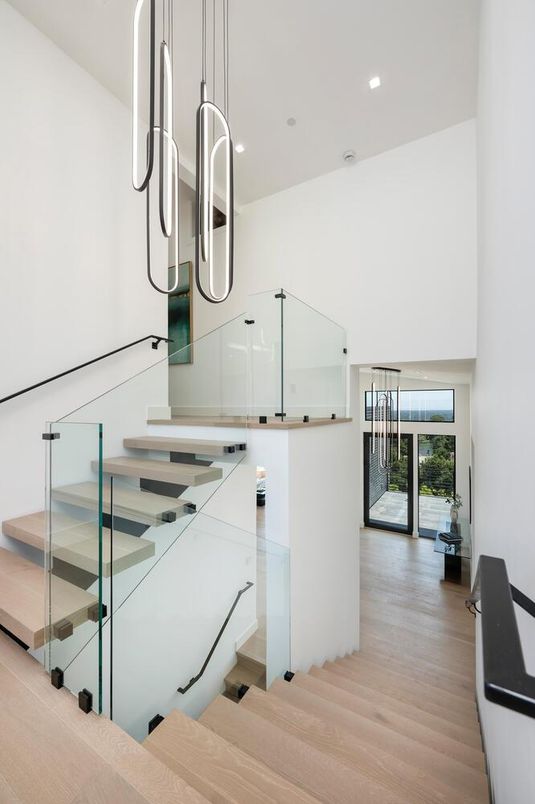 Interior, Pendant Lights, Recessed Lighting, Wood Texture Flooring