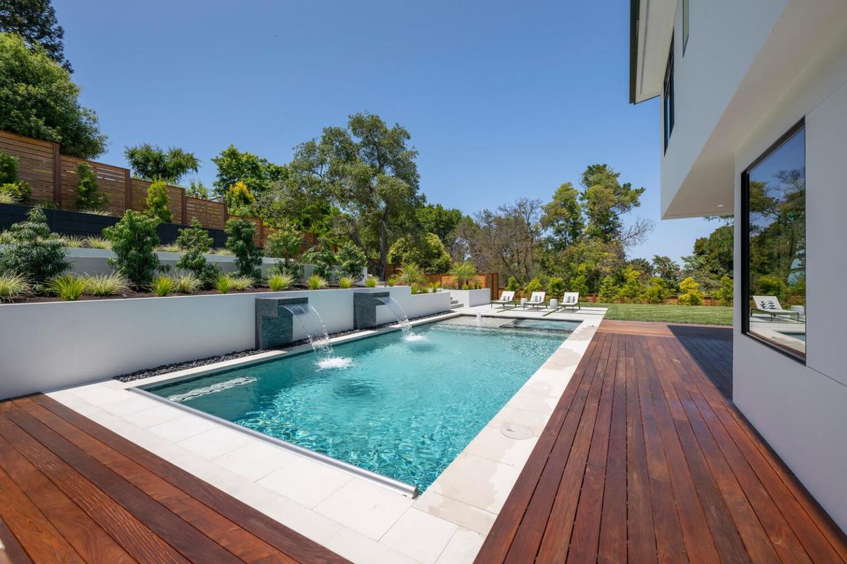 Exterior, Pool, Wood Texture Flooring