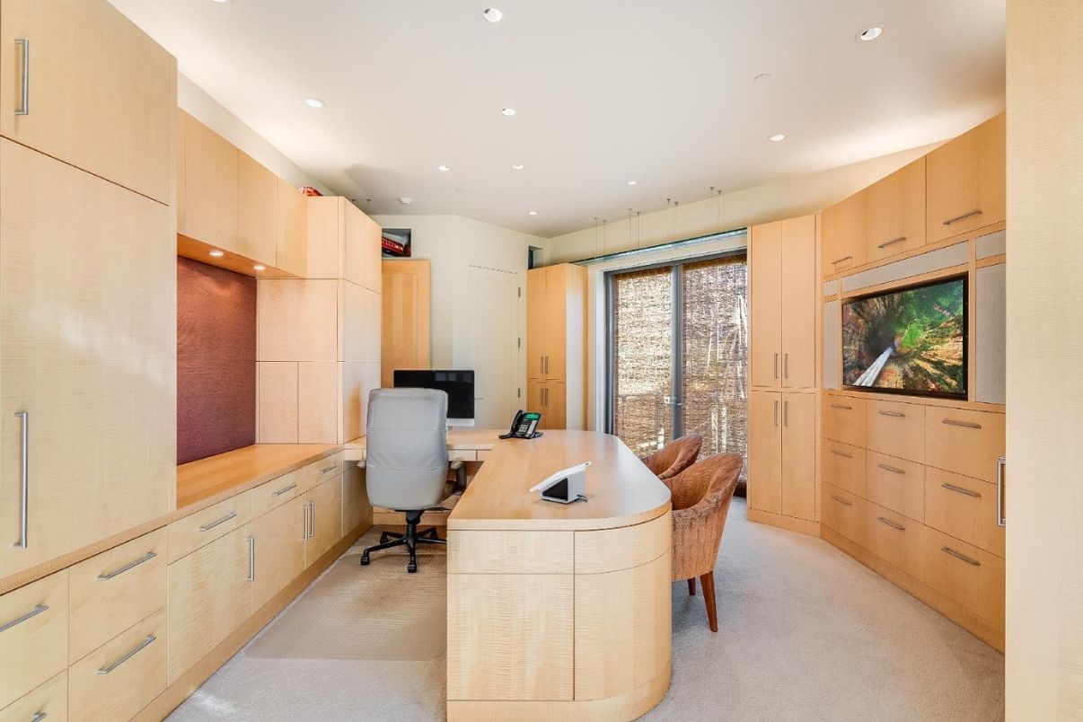 Home Office, Interior, Recessed Lighting