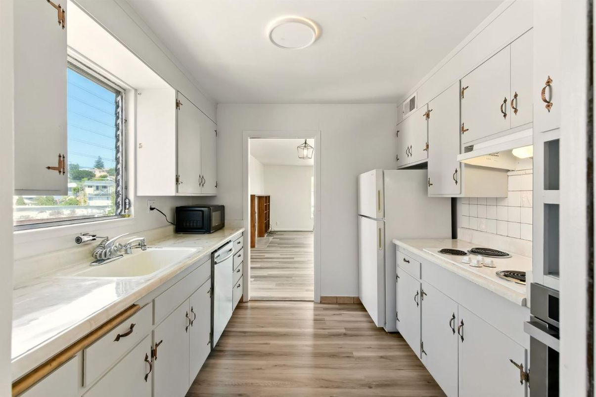 Interior, Kitchen, Wood Texture Flooring