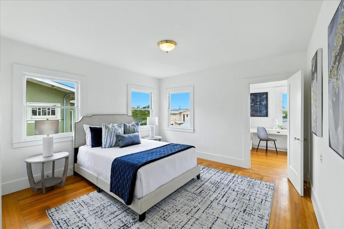 Bedroom, Interior, Wood Texture Flooring