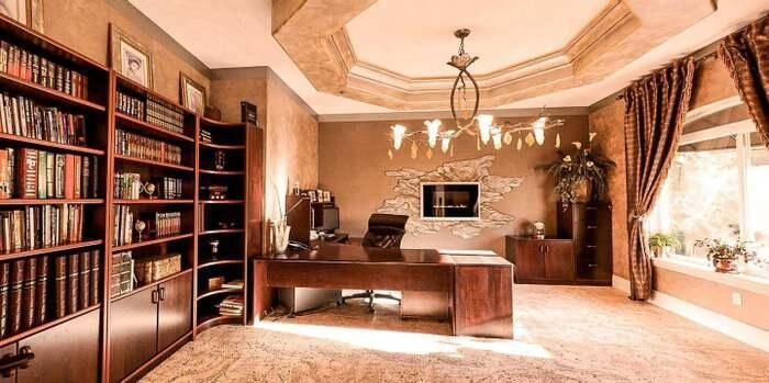 Chandelier, Home Office, Interior