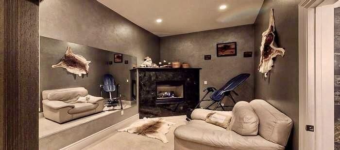 Fireplace, Interior, Living room, Recessed Lighting