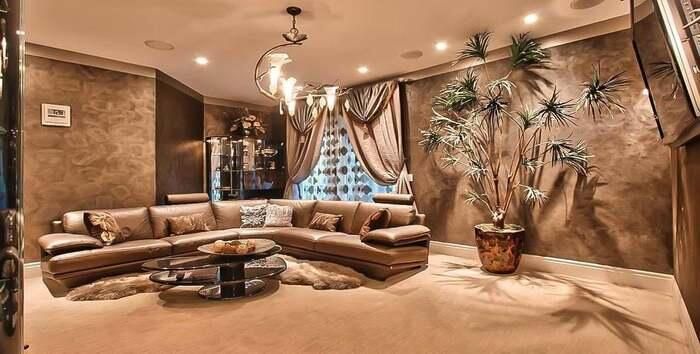 Interior, Living room, Recessed Lighting