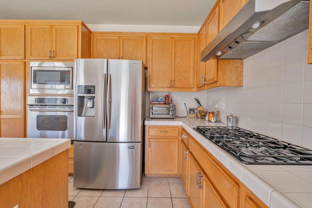 Interior, Kitchen, Stainless Steel Appliances, Tile Countertops