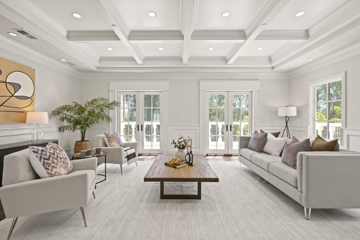 Interior, Living room, Recessed Lighting