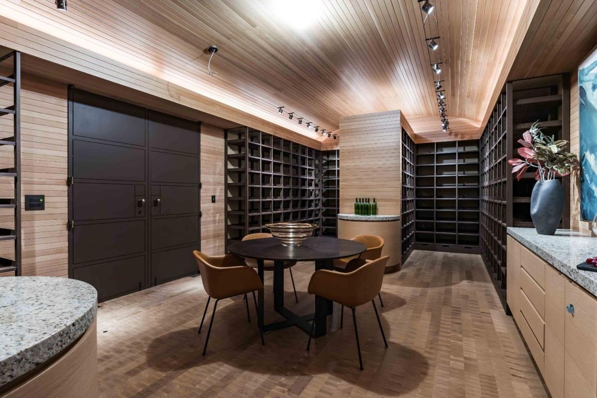 Dining room, Interior, Wooden Ceilings, Wood Texture Flooring, Wooden Walls