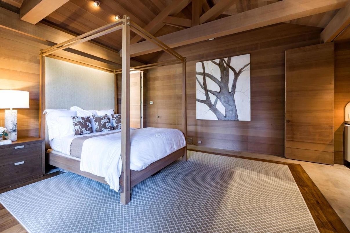 Bedroom, Interior, Wooden Beams, Wooden Ceilings, Wooden Walls