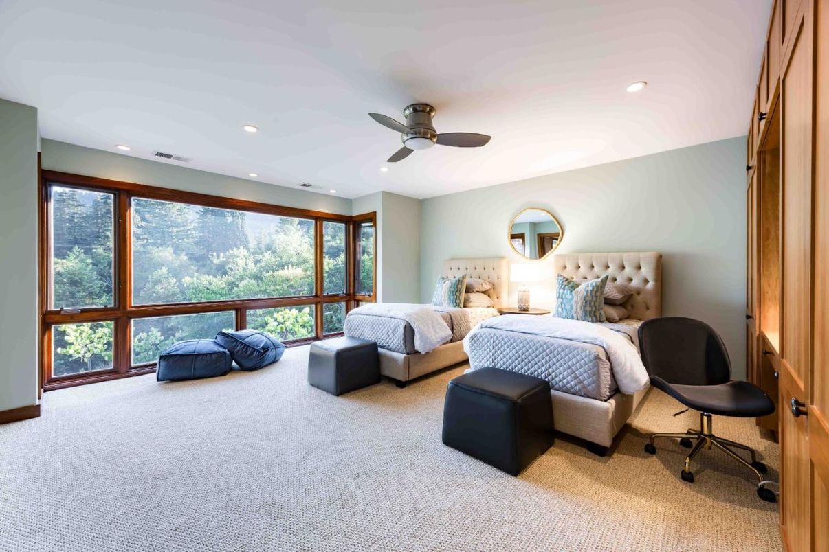 Bedroom, Interior, Recessed Lighting