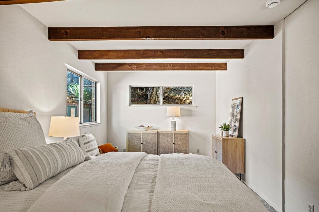 Bedroom, Interior, Wooden Beams