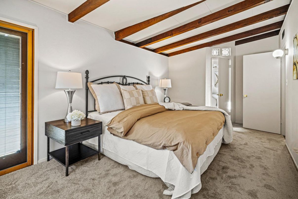 Bedroom, Interior, Wooden Beams