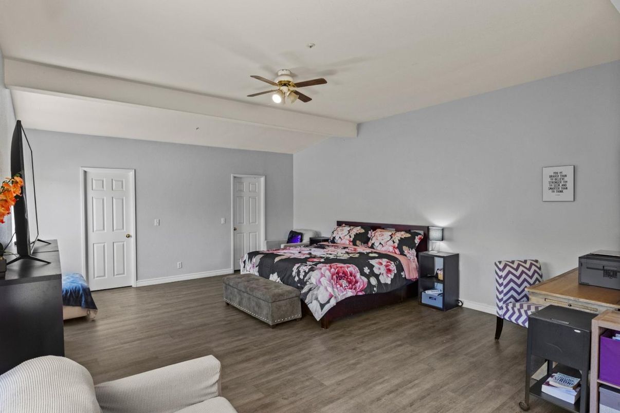 Bedroom, Interior, Wood Texture Flooring