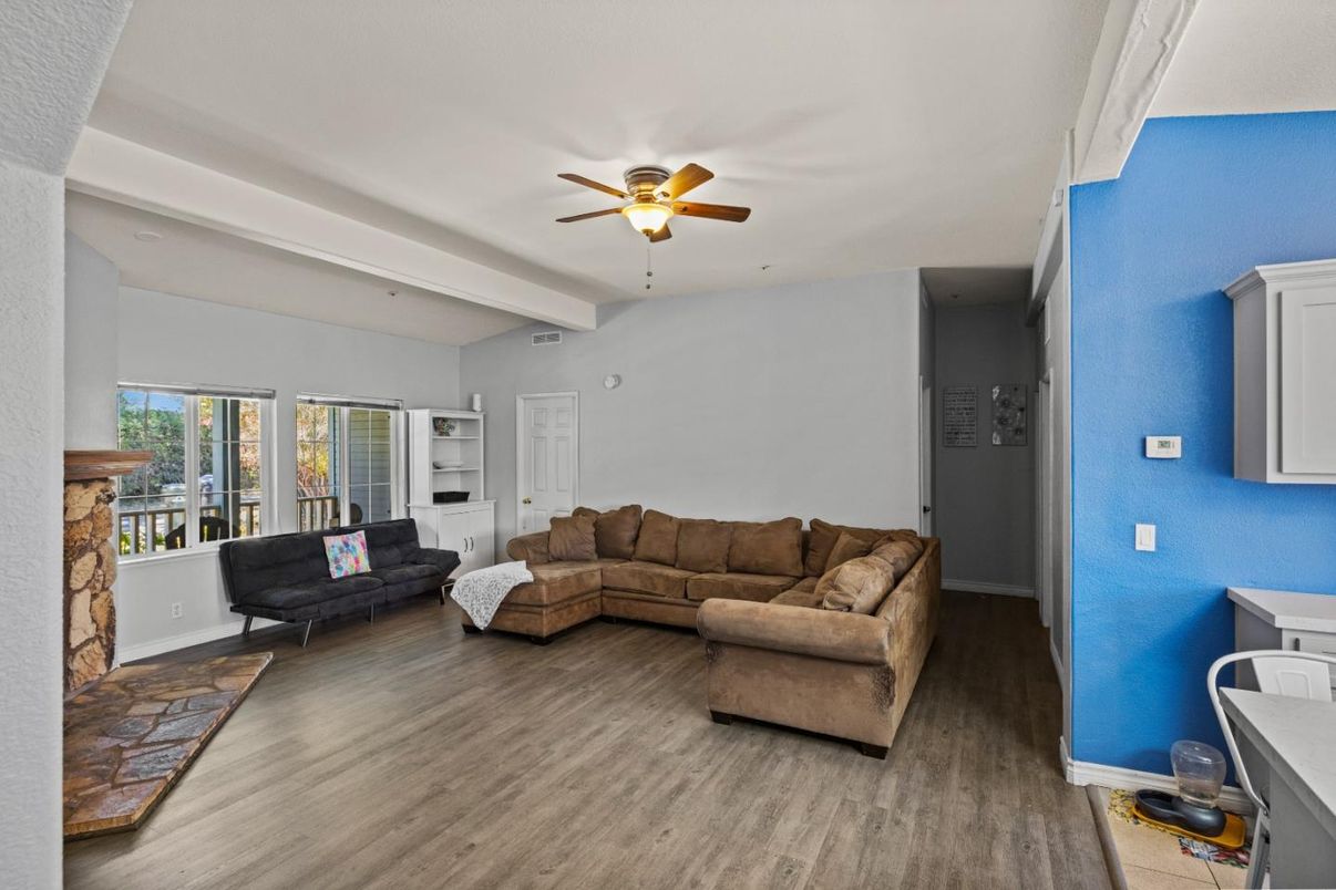 Fireplace, Interior, Living room, Wood Texture Flooring
