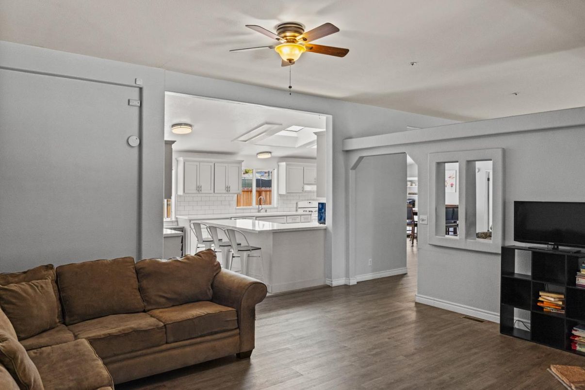 Interior, Kitchen, Living room, Wood Texture Flooring