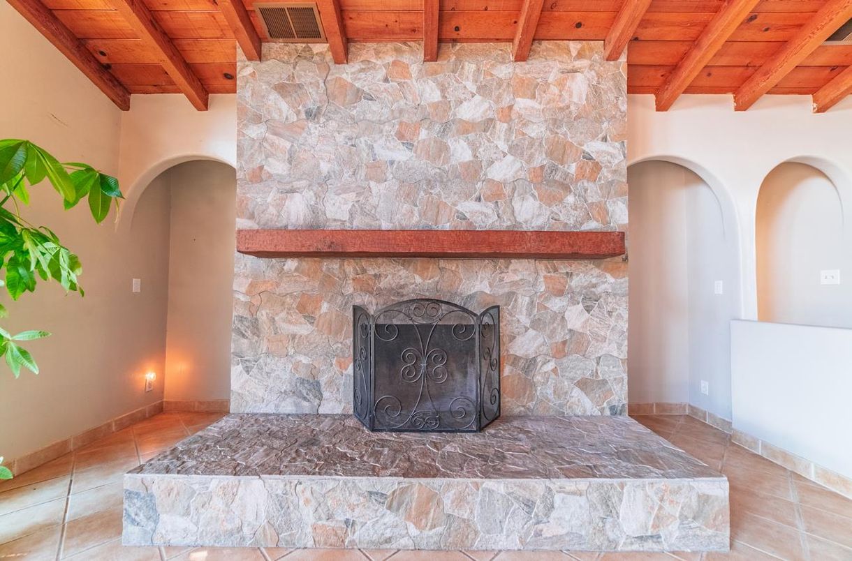 Fireplace, Interior, Stone Walls, Wooden Beams, Wooden Ceilings