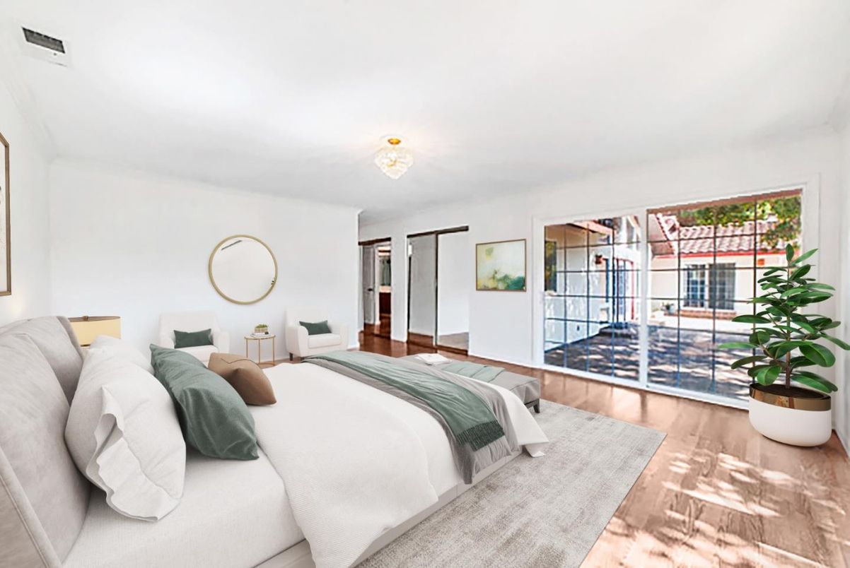 Bedroom, Interior, Wood Texture Flooring
