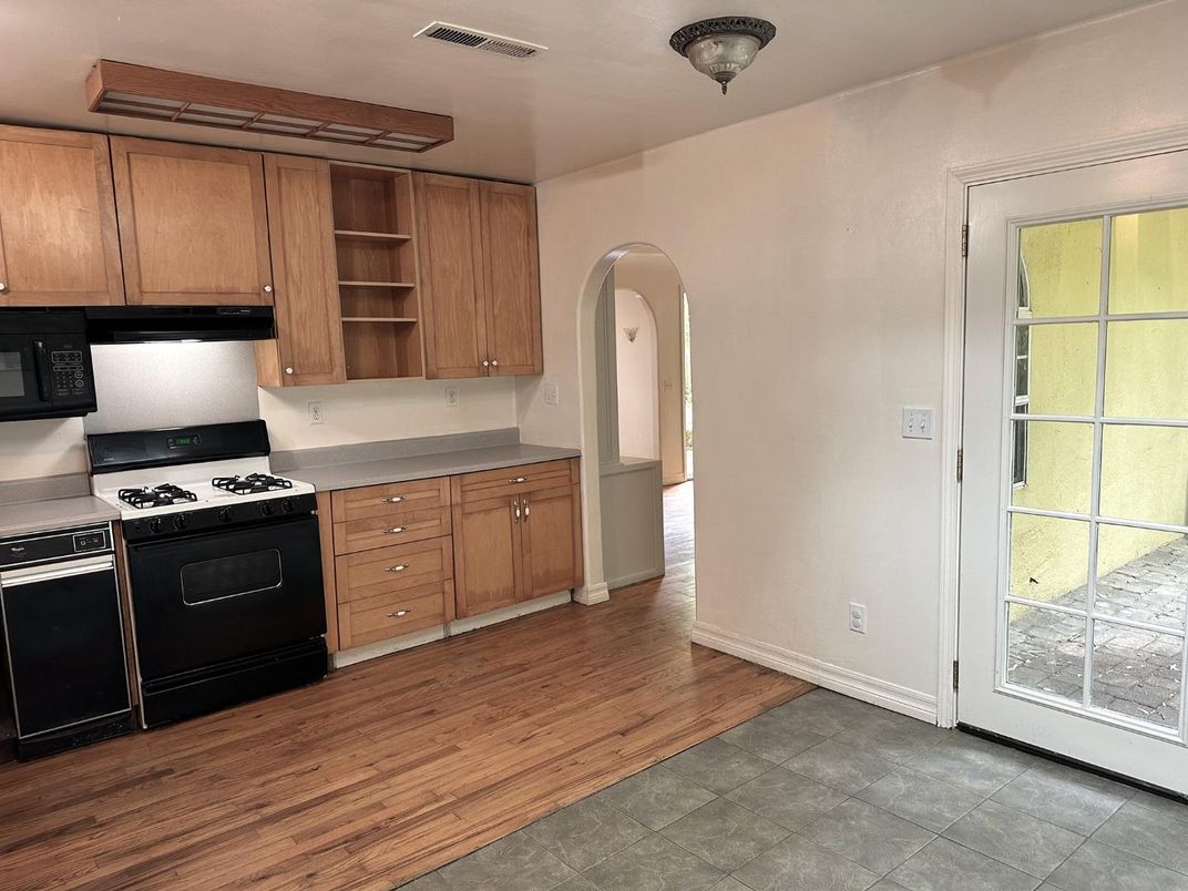 Interior, Kitchen, Wood Texture Flooring