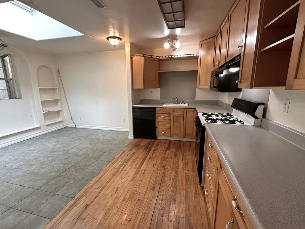 Interior, Kitchen, Wood Texture Flooring