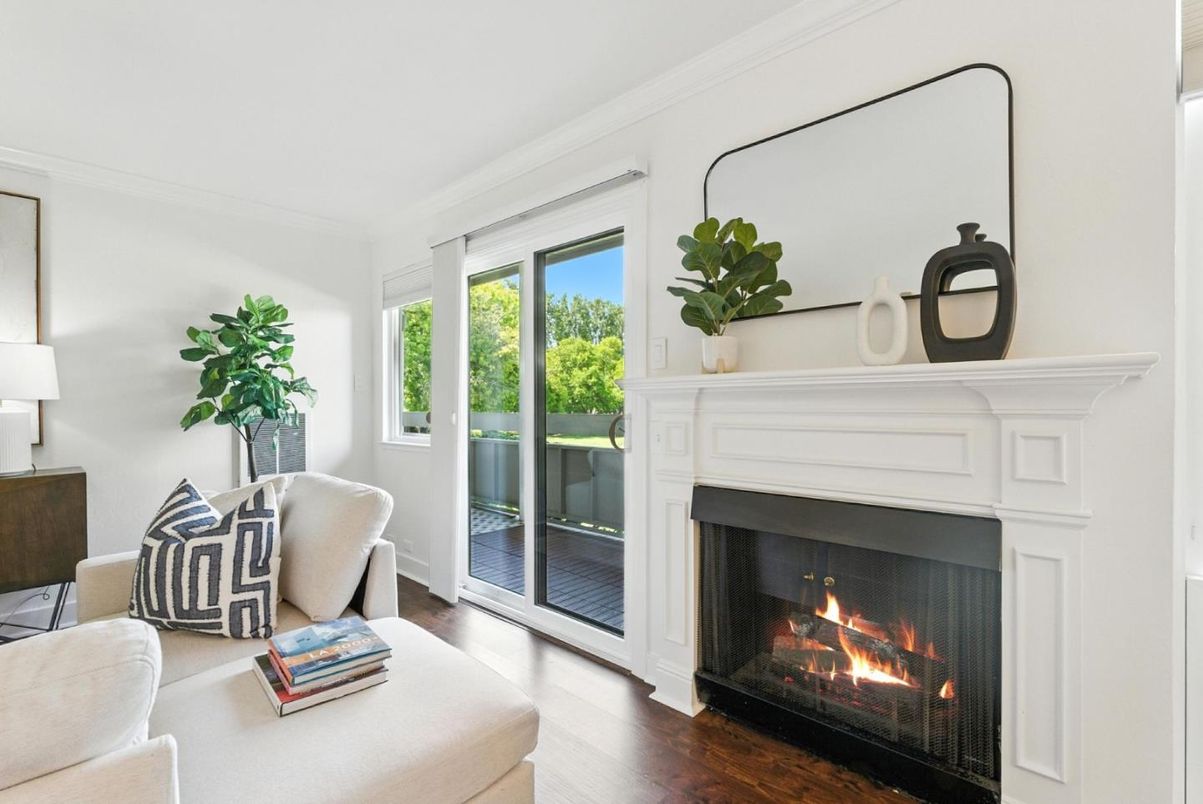 Fireplace, Interior, Wood Texture Flooring
