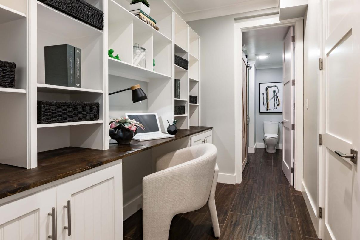 Bathroom, Home Office, Interior, Wood Texture Flooring