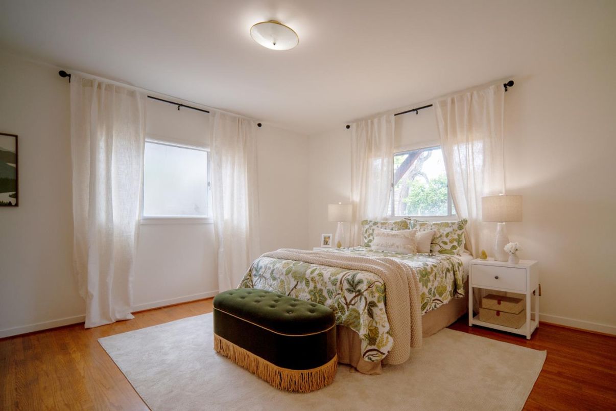 Bedroom, Interior, Wood Texture Flooring
