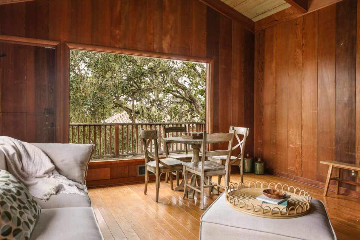 Dining room, Interior, Wooden Ceilings, Wood Texture Flooring, Wooden Walls