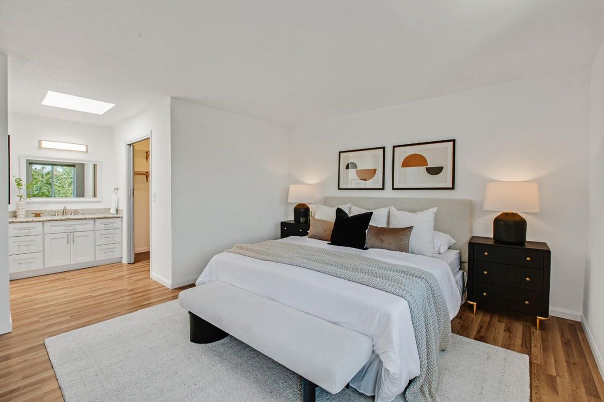 Bedroom, Interior, Wood Texture Flooring