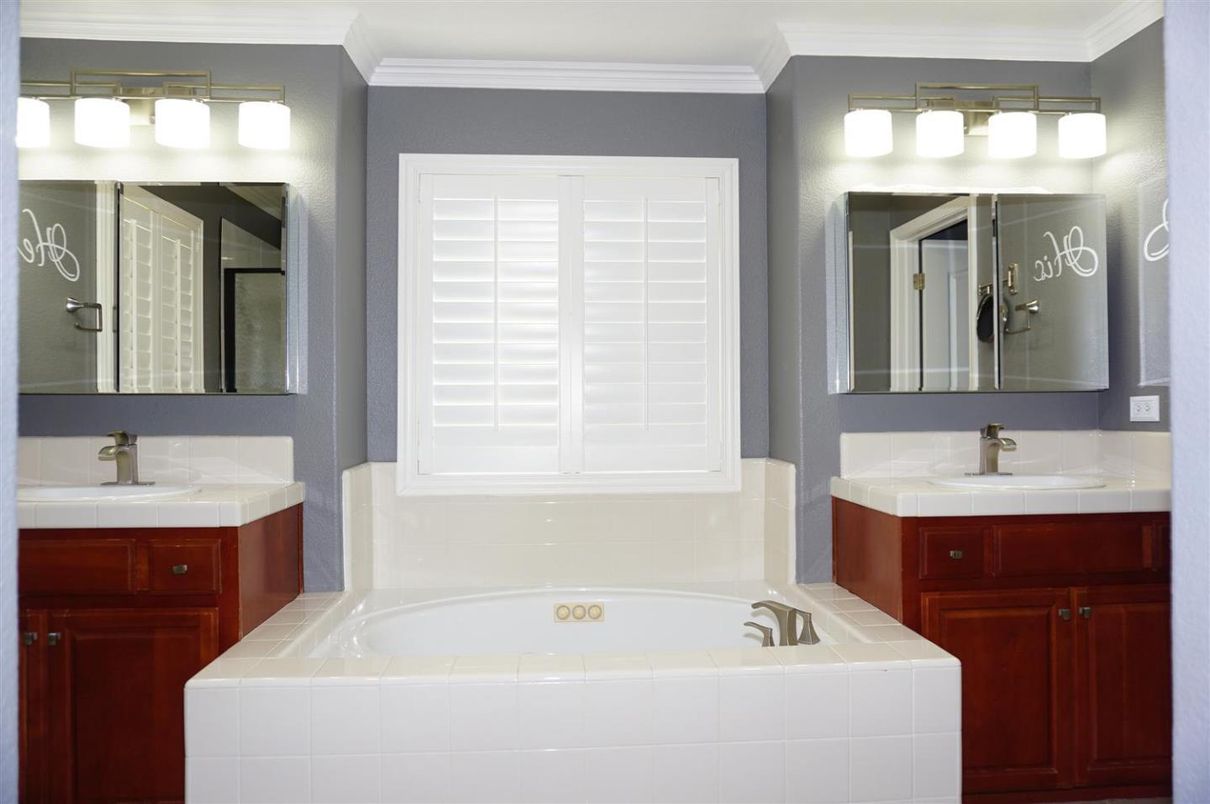 Bathroom, Dual Sink Vanities, Interior, Tile Countertops