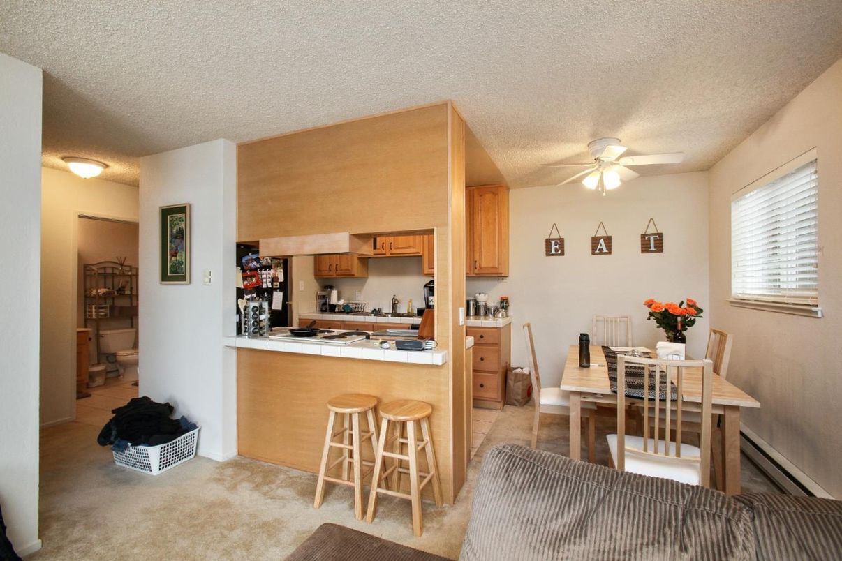 Dining room, Interior, Kitchen, Tile Countertops