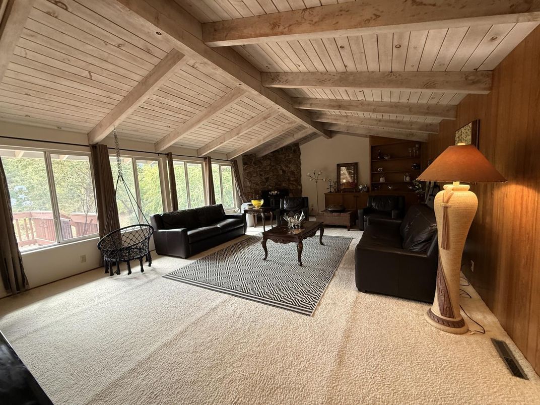 Fireplace, Interior, Living room, Stone Walls, Wooden Beams, Wooden Ceilings, Wooden Walls