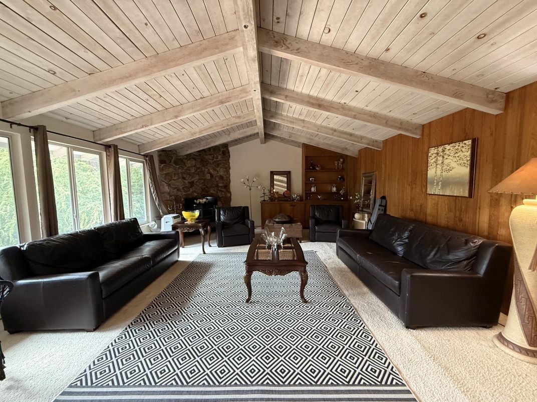 Fireplace, Interior, Living room, Stone Walls, Wooden Beams, Wooden Ceilings, Wooden Walls
