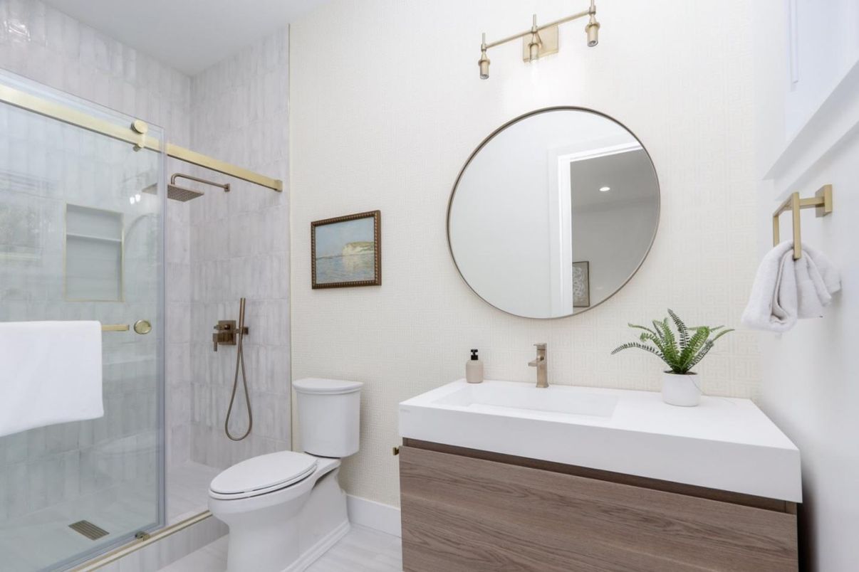 Bathroom, Glass Shower, Interior