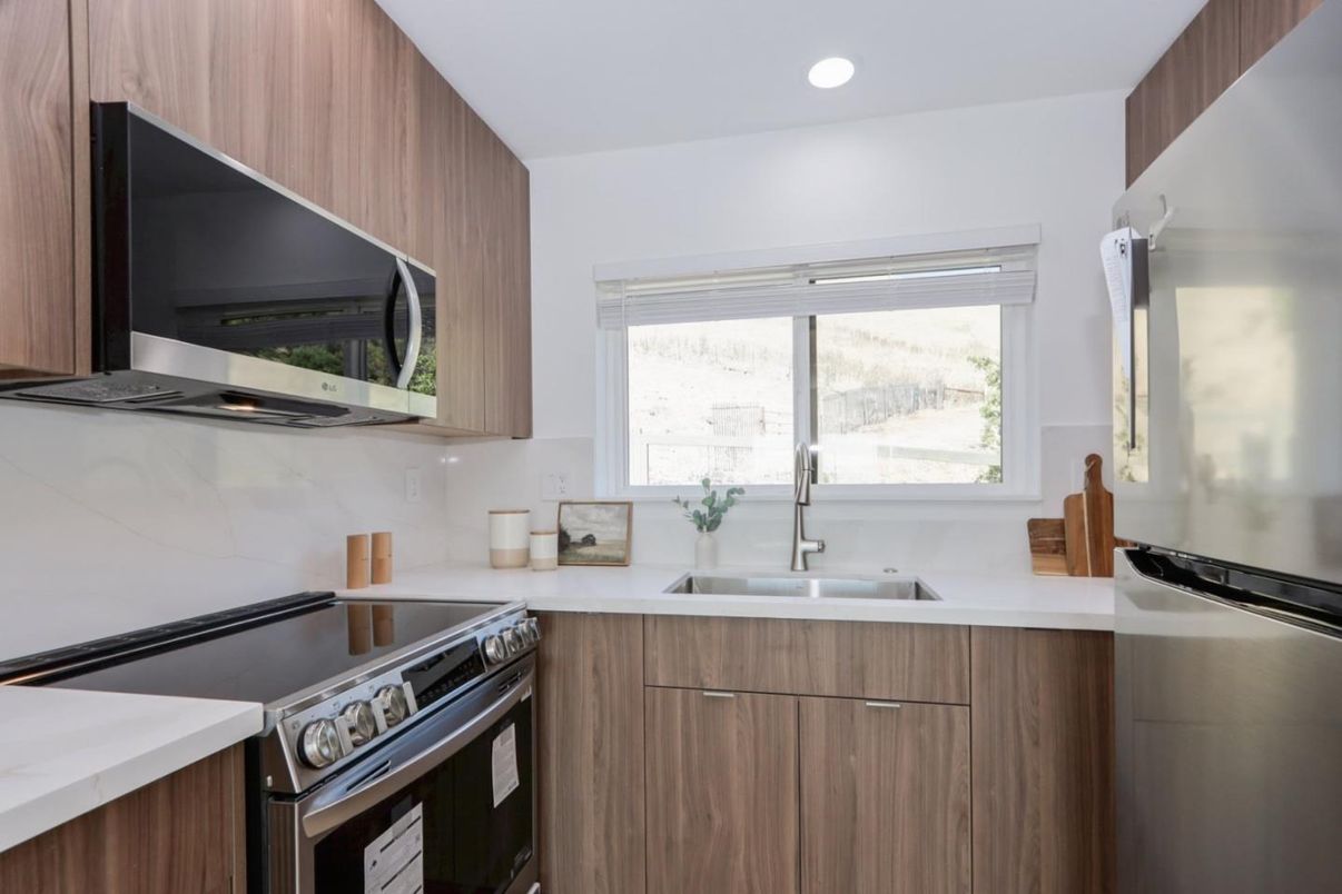 Interior, Kitchen, Recessed Lighting, Stainless Steel Appliances