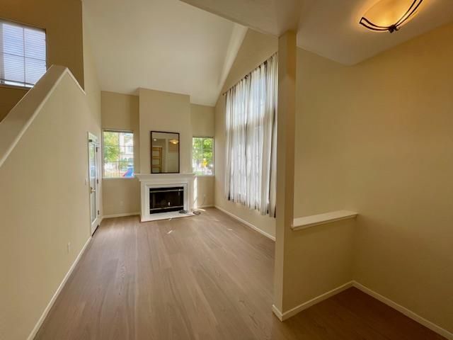 Empty room, Fireplace, Interior, Wood Texture Flooring