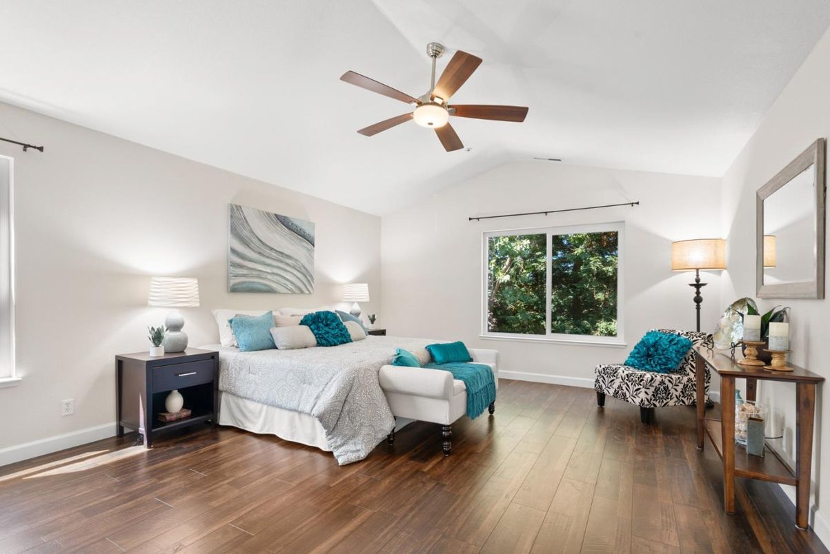 Bedroom, Interior, Wood Texture Flooring