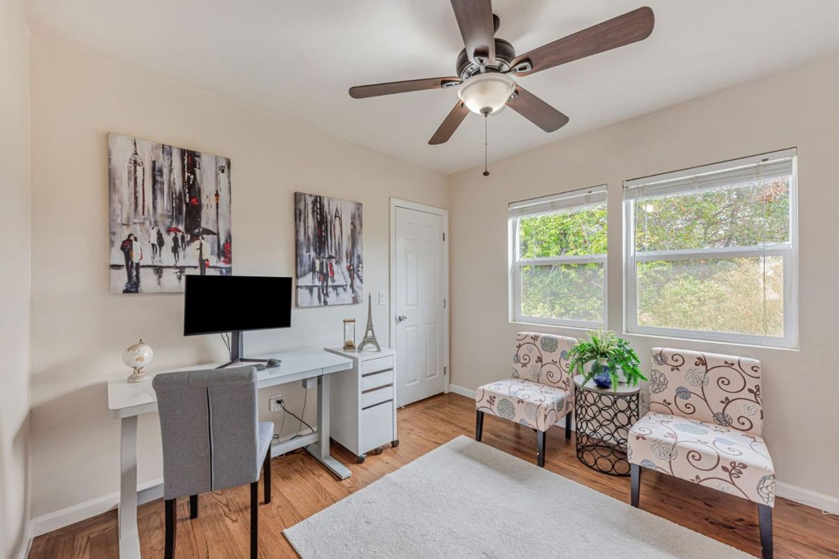 Home Office, Interior, Wood Texture Flooring